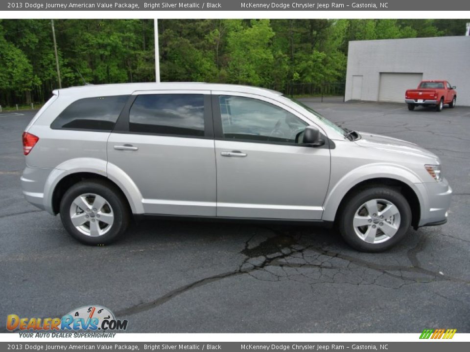2013 Dodge Journey American Value Package Bright Silver Metallic / Black Photo #6