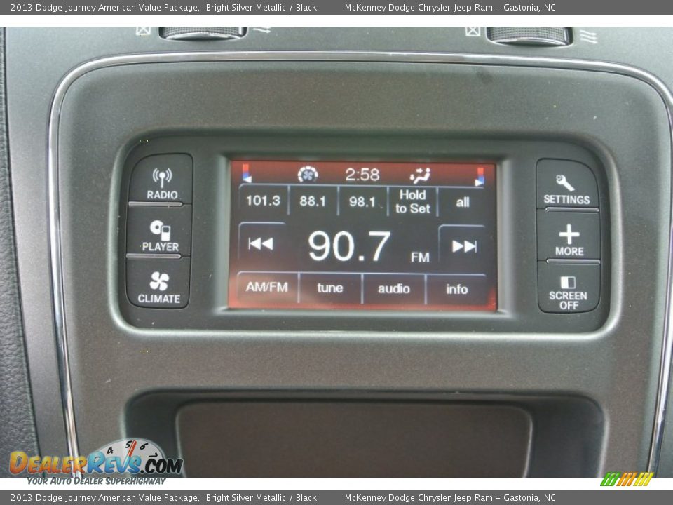 2013 Dodge Journey American Value Package Bright Silver Metallic / Black Photo #11