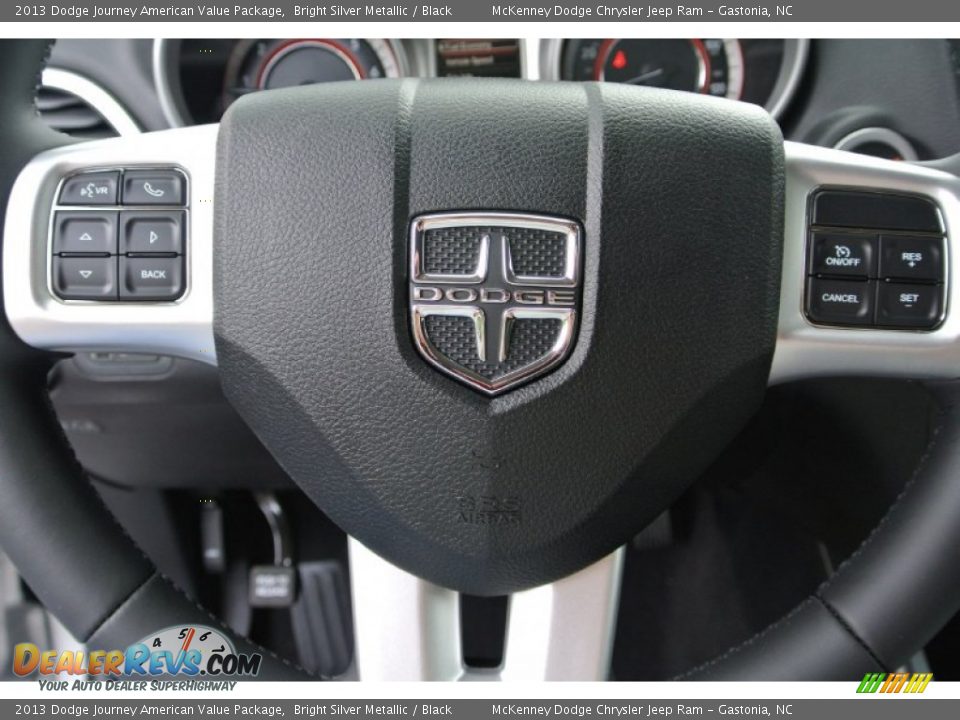 2013 Dodge Journey American Value Package Bright Silver Metallic / Black Photo #13