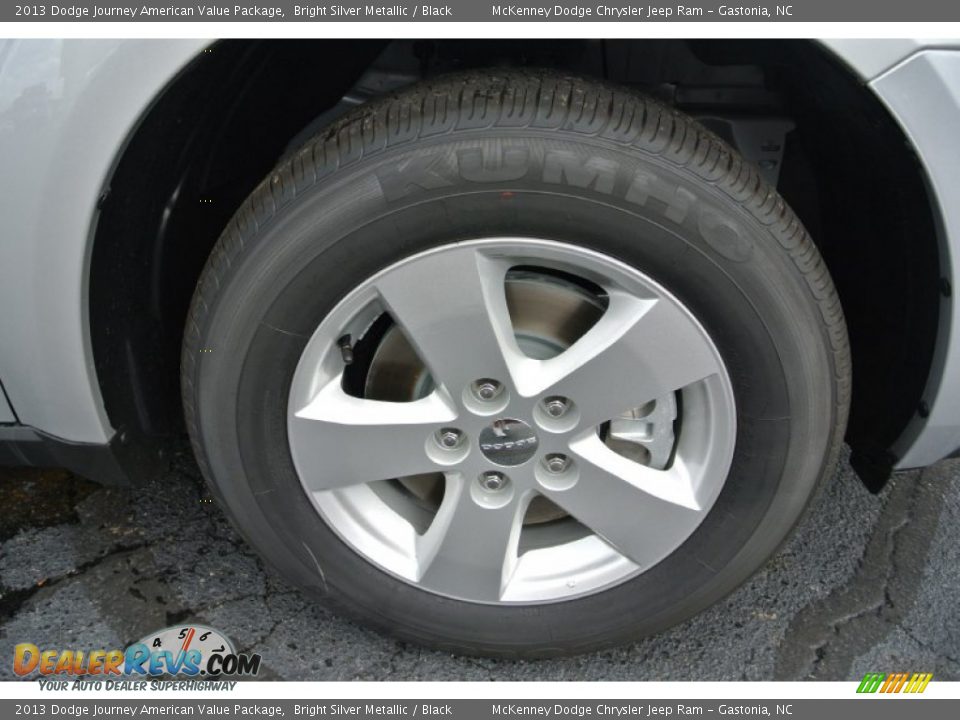 2013 Dodge Journey American Value Package Bright Silver Metallic / Black Photo #19