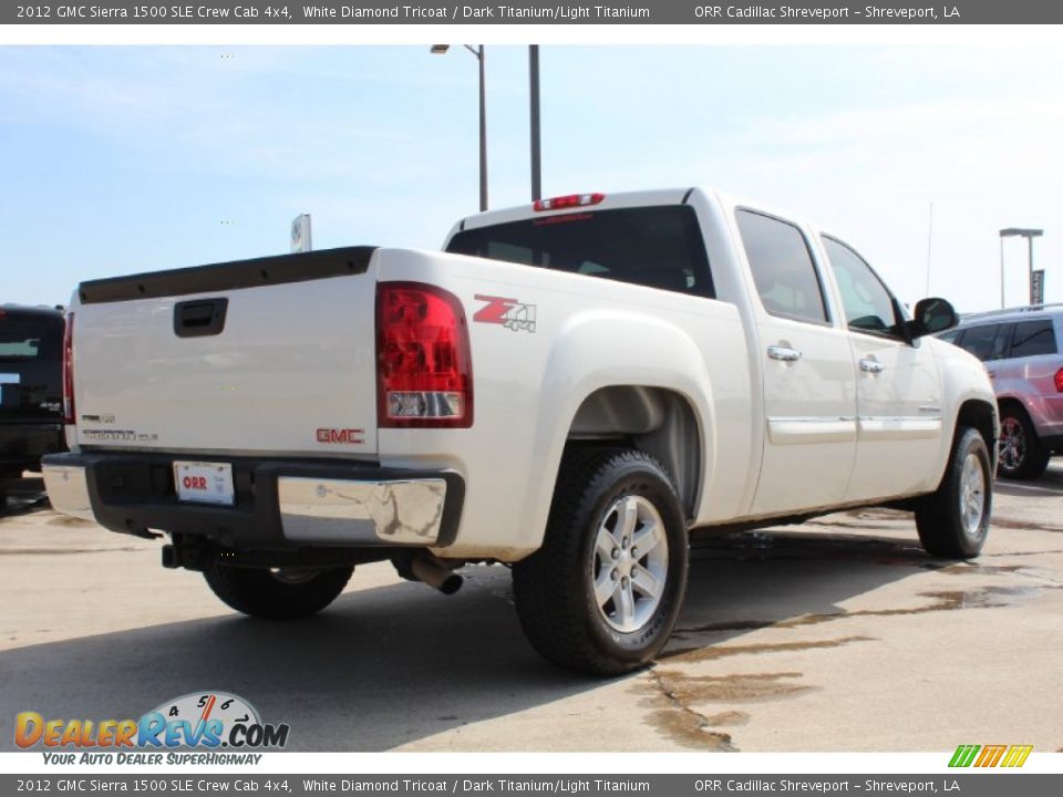 2012 GMC Sierra 1500 SLE Crew Cab 4x4 White Diamond Tricoat / Dark Titanium/Light Titanium Photo #4