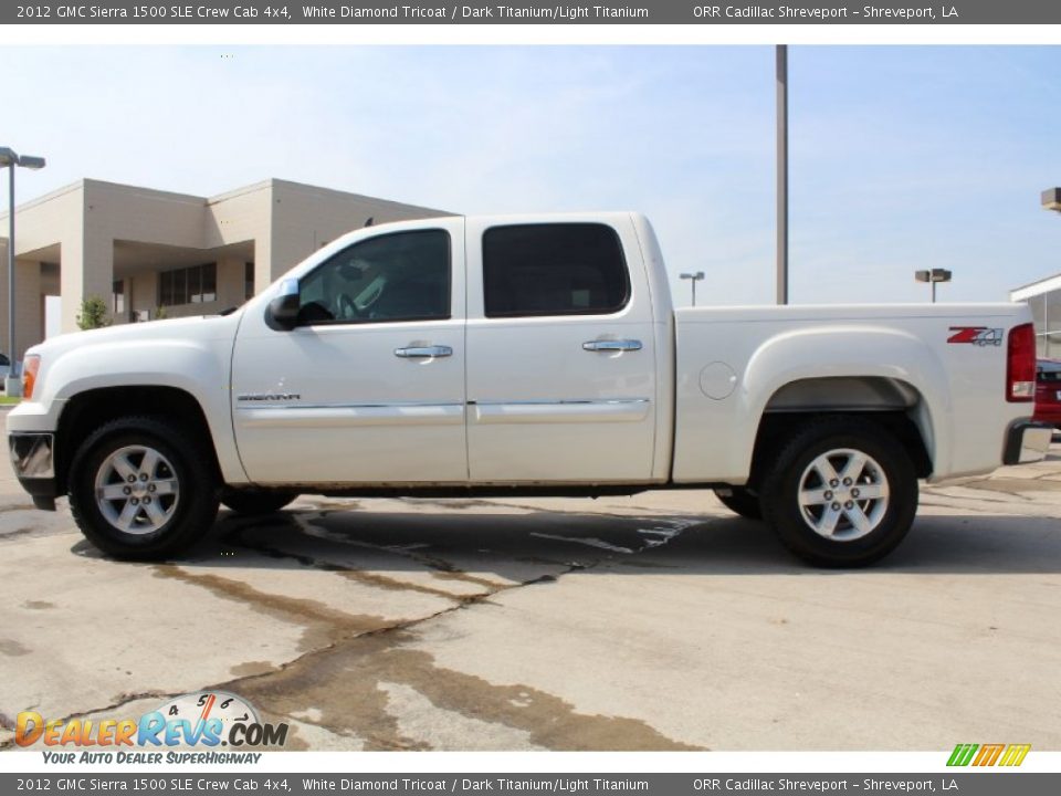2012 GMC Sierra 1500 SLE Crew Cab 4x4 White Diamond Tricoat / Dark Titanium/Light Titanium Photo #5