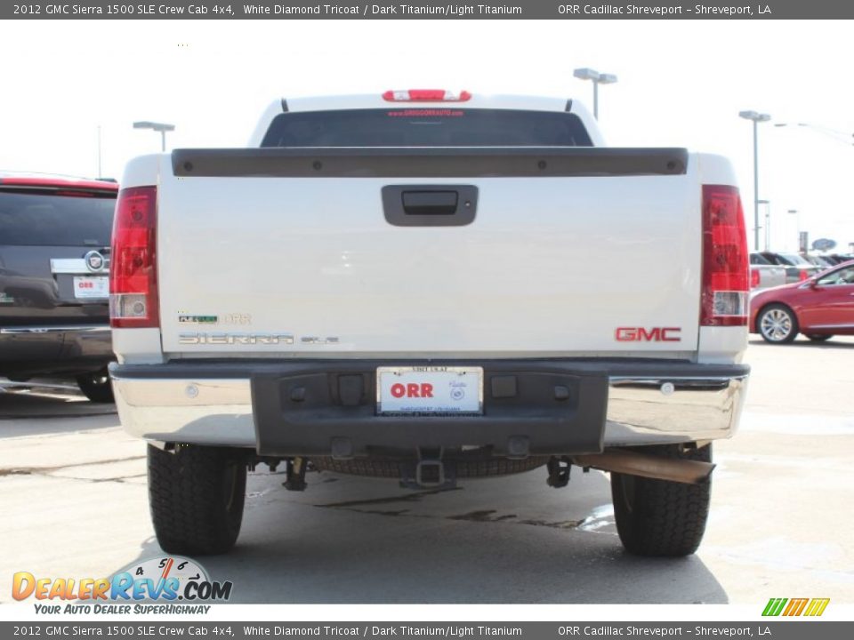 2012 GMC Sierra 1500 SLE Crew Cab 4x4 White Diamond Tricoat / Dark Titanium/Light Titanium Photo #8
