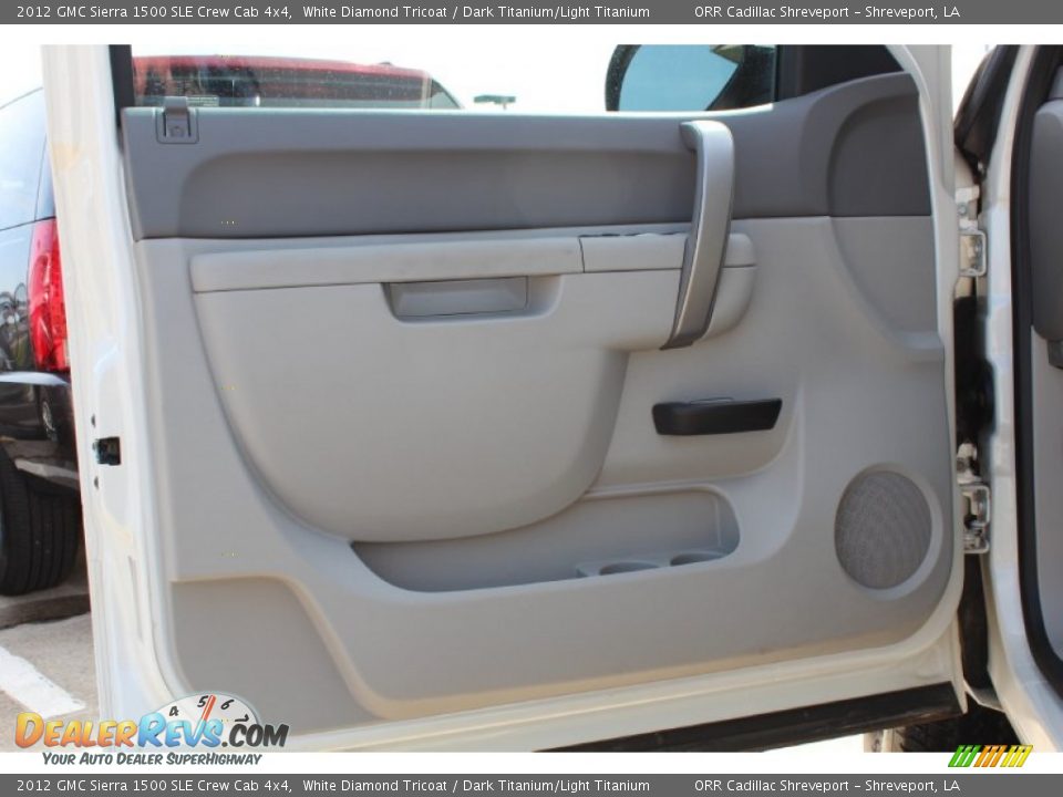 2012 GMC Sierra 1500 SLE Crew Cab 4x4 White Diamond Tricoat / Dark Titanium/Light Titanium Photo #16