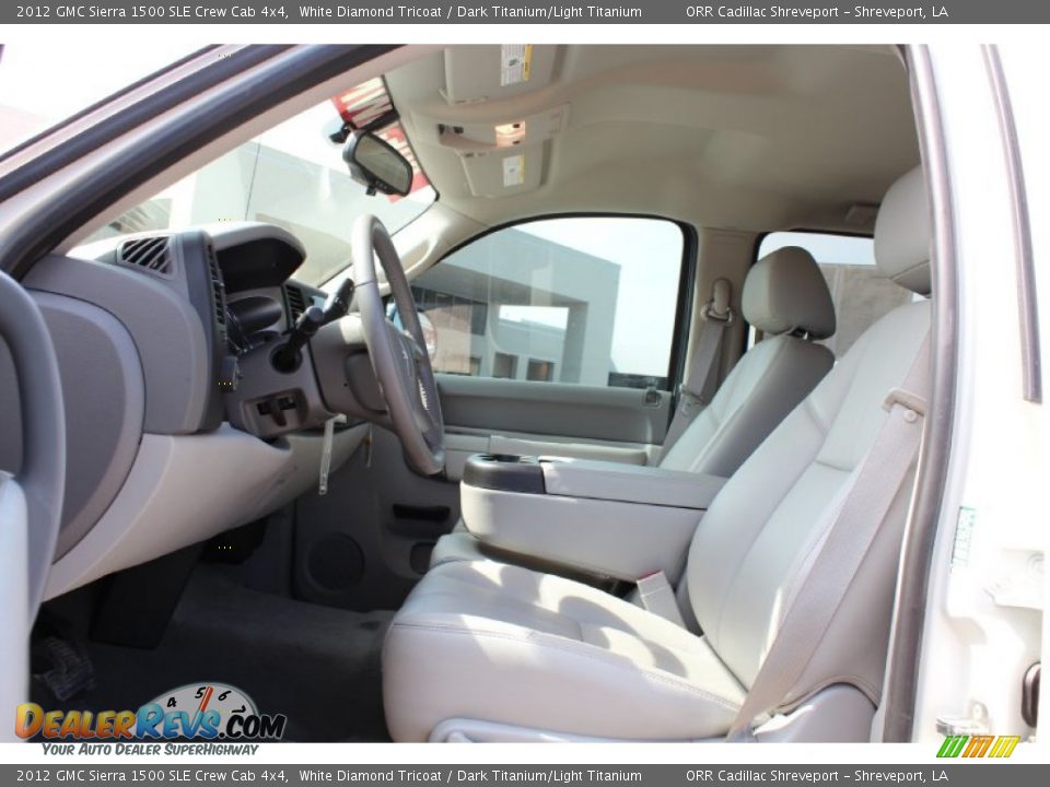 2012 GMC Sierra 1500 SLE Crew Cab 4x4 White Diamond Tricoat / Dark Titanium/Light Titanium Photo #17