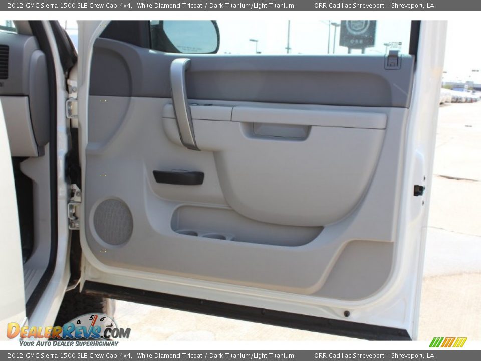 2012 GMC Sierra 1500 SLE Crew Cab 4x4 White Diamond Tricoat / Dark Titanium/Light Titanium Photo #18