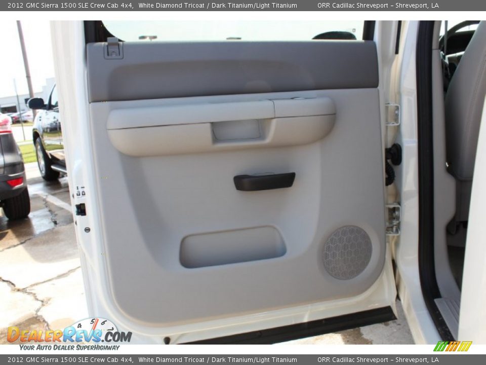 2012 GMC Sierra 1500 SLE Crew Cab 4x4 White Diamond Tricoat / Dark Titanium/Light Titanium Photo #20