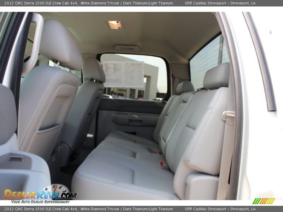 2012 GMC Sierra 1500 SLE Crew Cab 4x4 White Diamond Tricoat / Dark Titanium/Light Titanium Photo #21