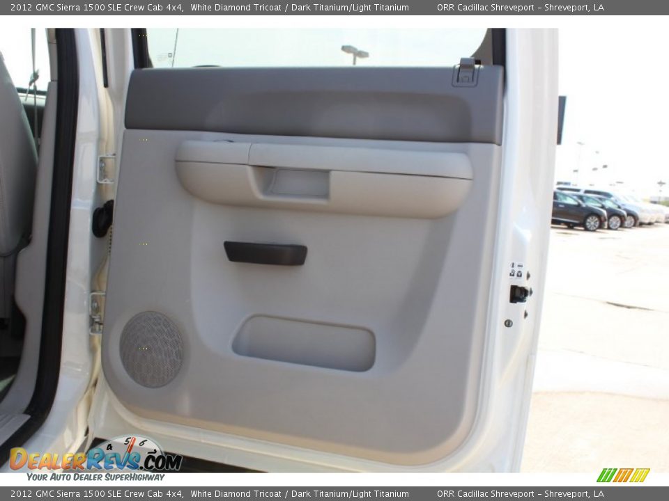 2012 GMC Sierra 1500 SLE Crew Cab 4x4 White Diamond Tricoat / Dark Titanium/Light Titanium Photo #22