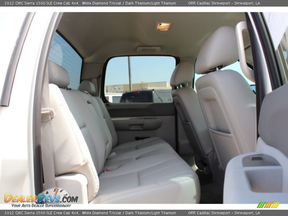 2012 GMC Sierra 1500 SLE Crew Cab 4x4 White Diamond Tricoat / Dark Titanium/Light Titanium Photo #23
