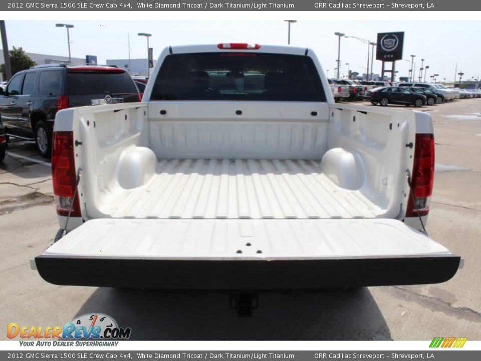 2012 GMC Sierra 1500 SLE Crew Cab 4x4 White Diamond Tricoat / Dark Titanium/Light Titanium Photo #24