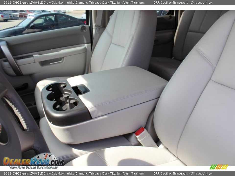 2012 GMC Sierra 1500 SLE Crew Cab 4x4 White Diamond Tricoat / Dark Titanium/Light Titanium Photo #28