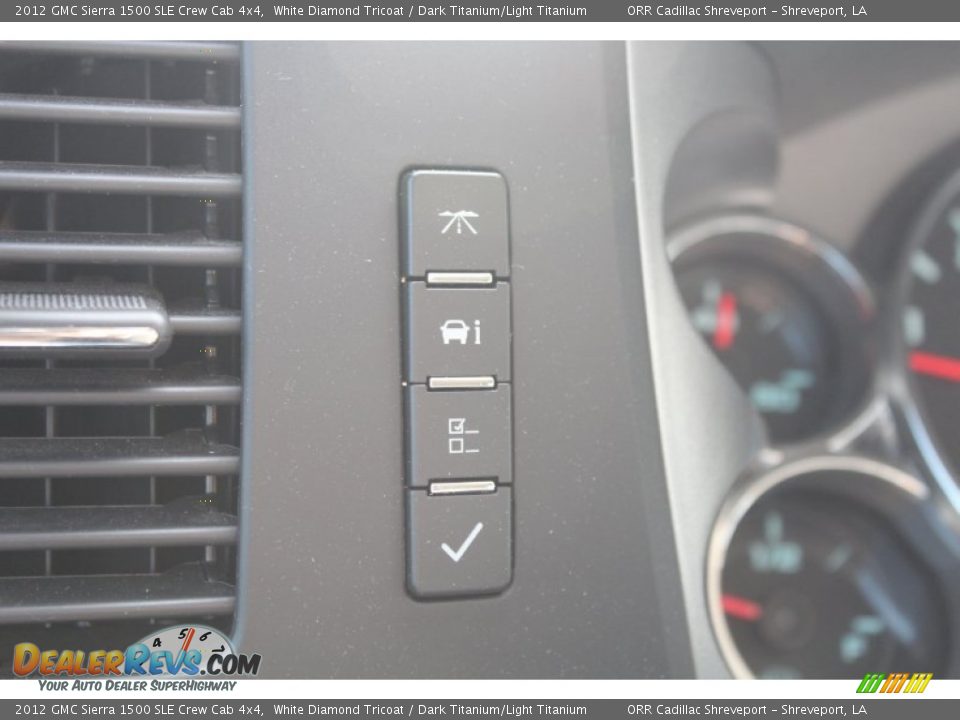 2012 GMC Sierra 1500 SLE Crew Cab 4x4 White Diamond Tricoat / Dark Titanium/Light Titanium Photo #31