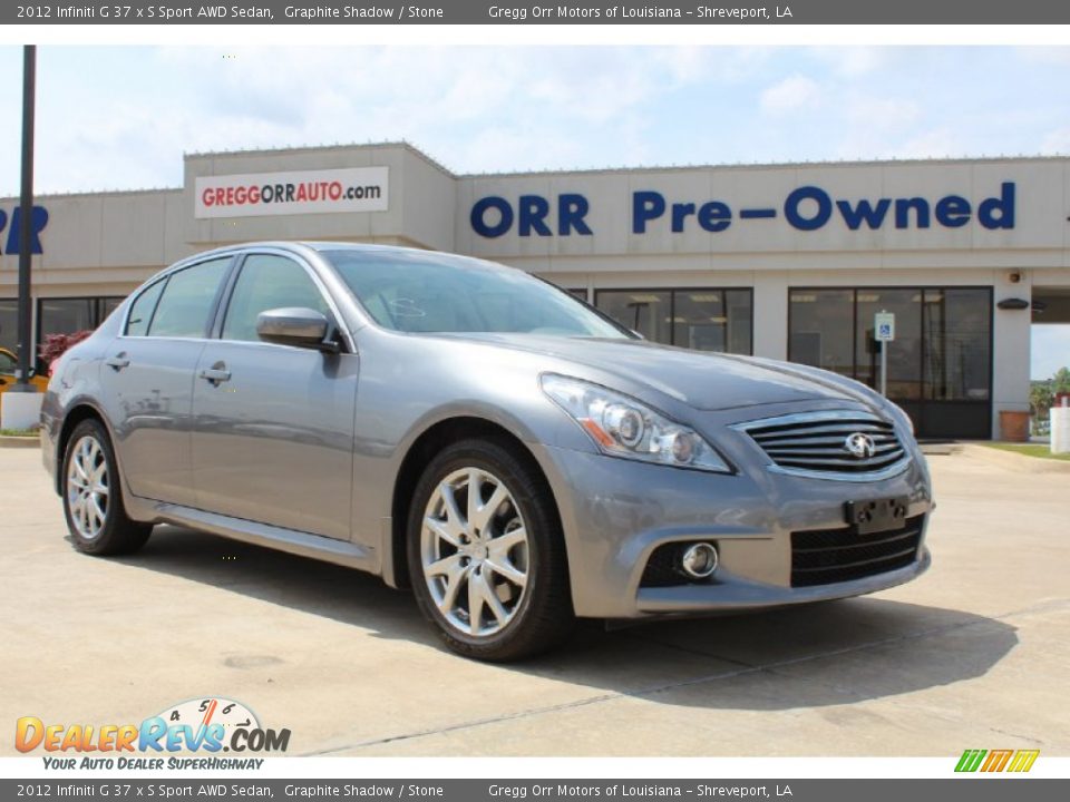 2012 Infiniti G 37 x S Sport AWD Sedan Graphite Shadow / Stone Photo #1