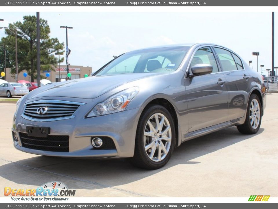 Front 3/4 View of 2012 Infiniti G 37 x S Sport AWD Sedan Photo #2