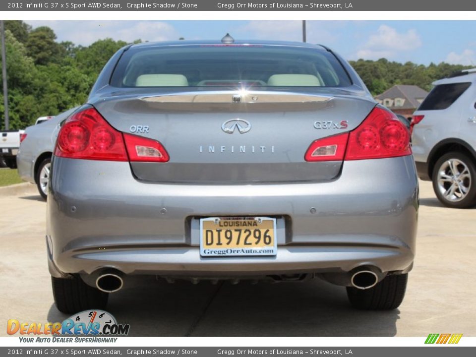 2012 Infiniti G 37 x S Sport AWD Sedan Graphite Shadow / Stone Photo #6