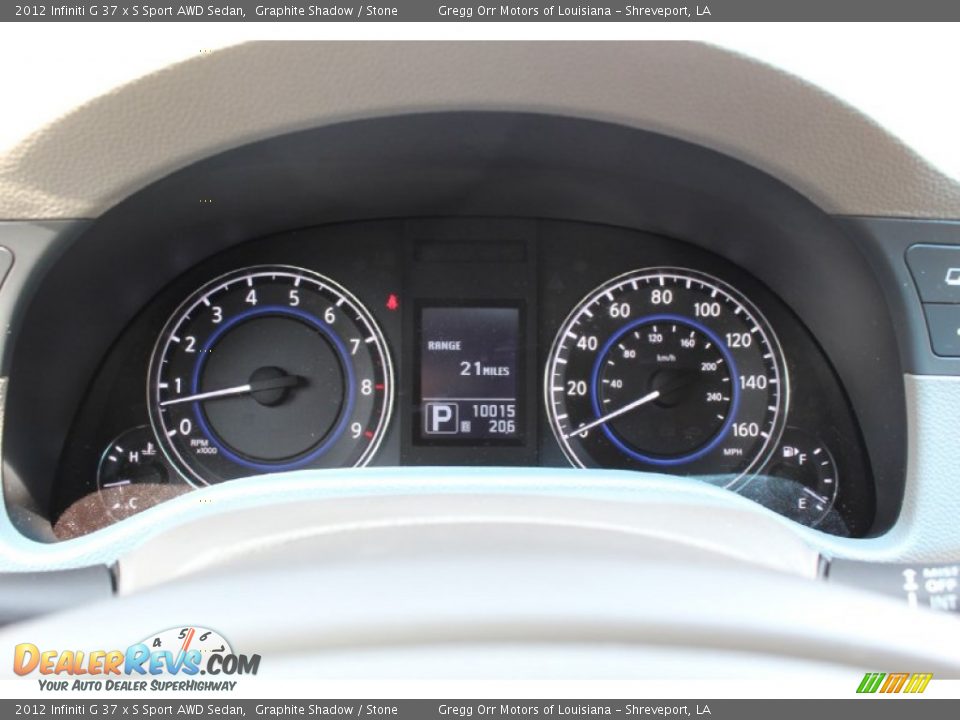 2012 Infiniti G 37 x S Sport AWD Sedan Gauges Photo #13