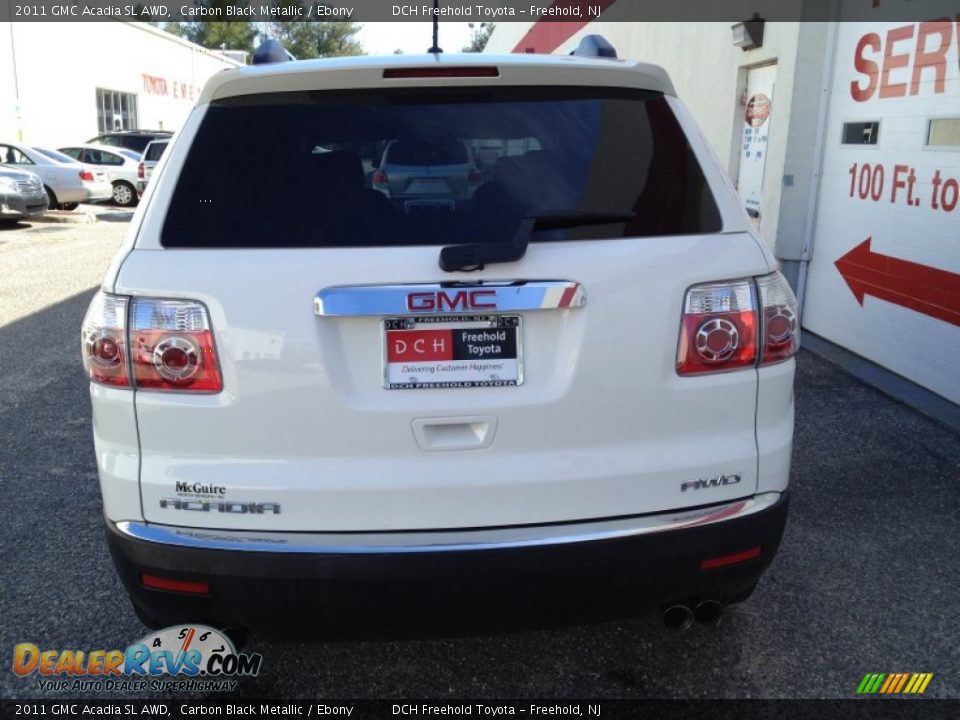 2011 GMC Acadia SL AWD Carbon Black Metallic / Ebony Photo #5
