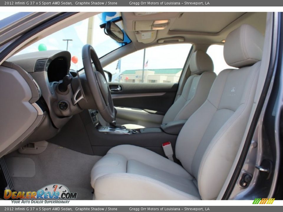 Front Seat of 2012 Infiniti G 37 x S Sport AWD Sedan Photo #16