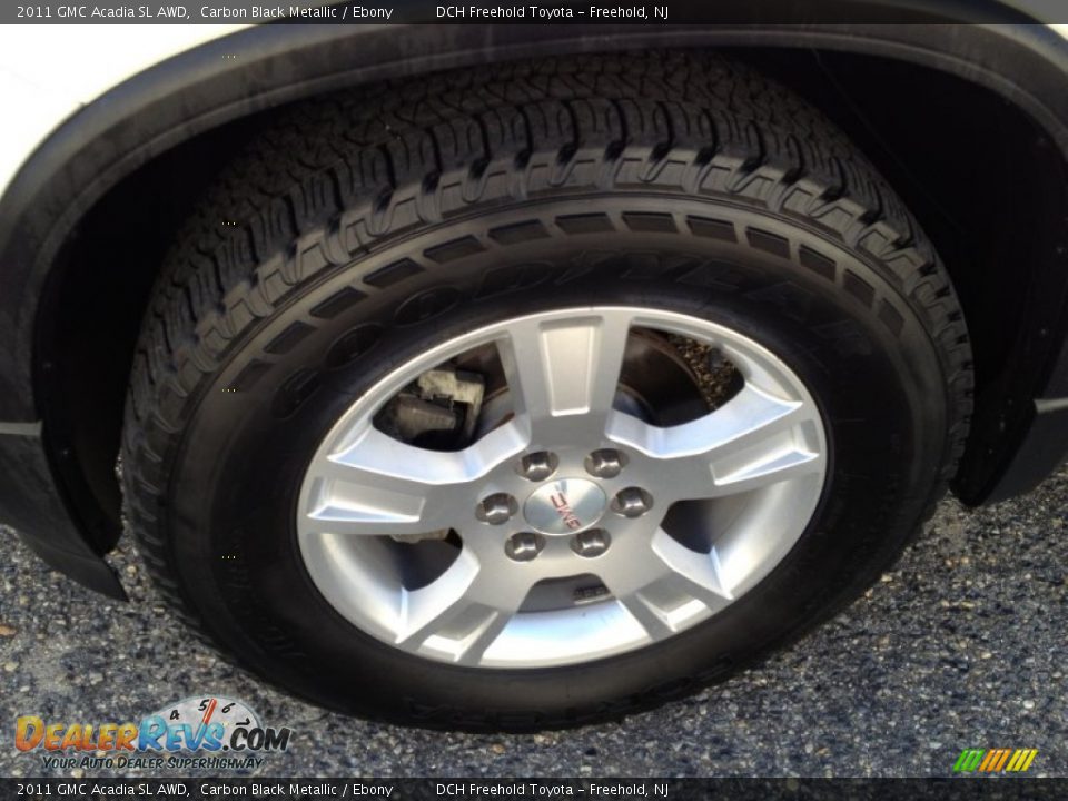 2011 GMC Acadia SL AWD Carbon Black Metallic / Ebony Photo #8