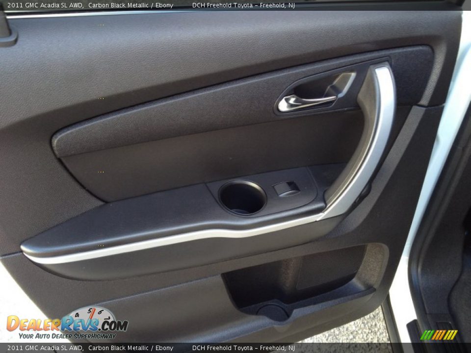 2011 GMC Acadia SL AWD Carbon Black Metallic / Ebony Photo #9