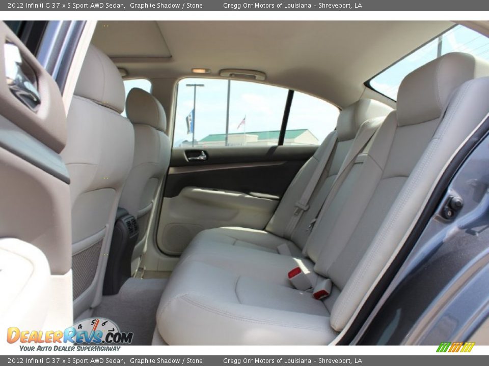 Rear Seat of 2012 Infiniti G 37 x S Sport AWD Sedan Photo #20