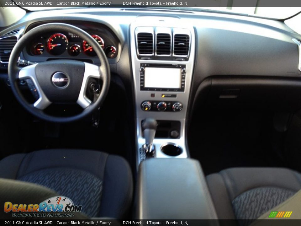 2011 GMC Acadia SL AWD Carbon Black Metallic / Ebony Photo #11