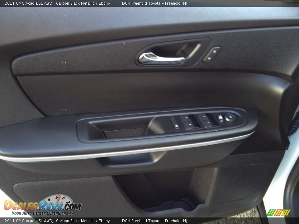 2011 GMC Acadia SL AWD Carbon Black Metallic / Ebony Photo #13