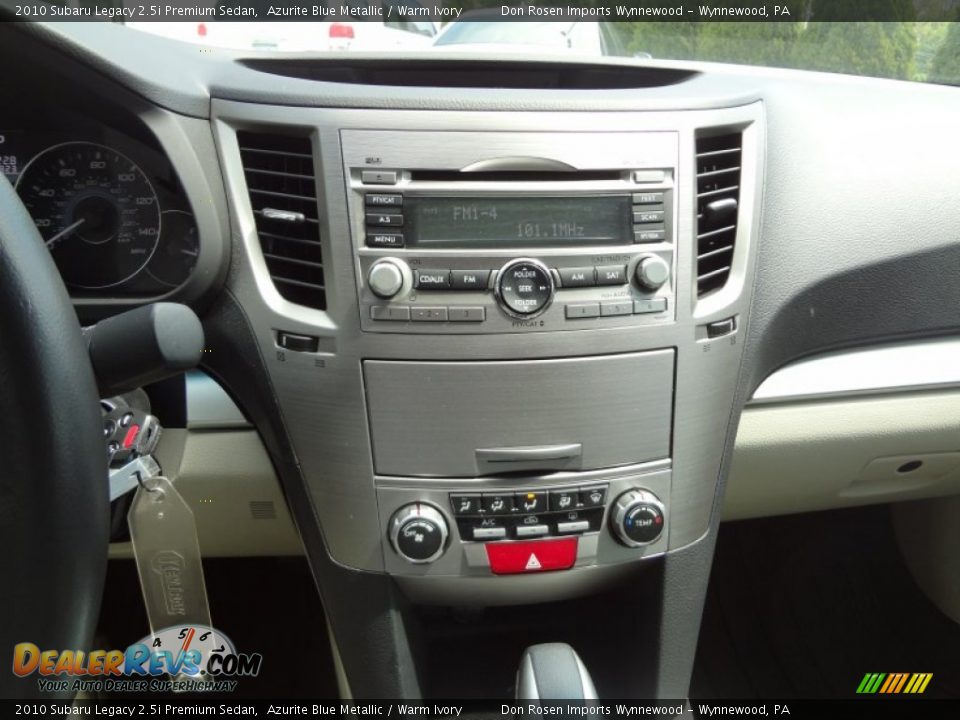 2010 Subaru Legacy 2.5i Premium Sedan Azurite Blue Metallic / Warm Ivory Photo #16