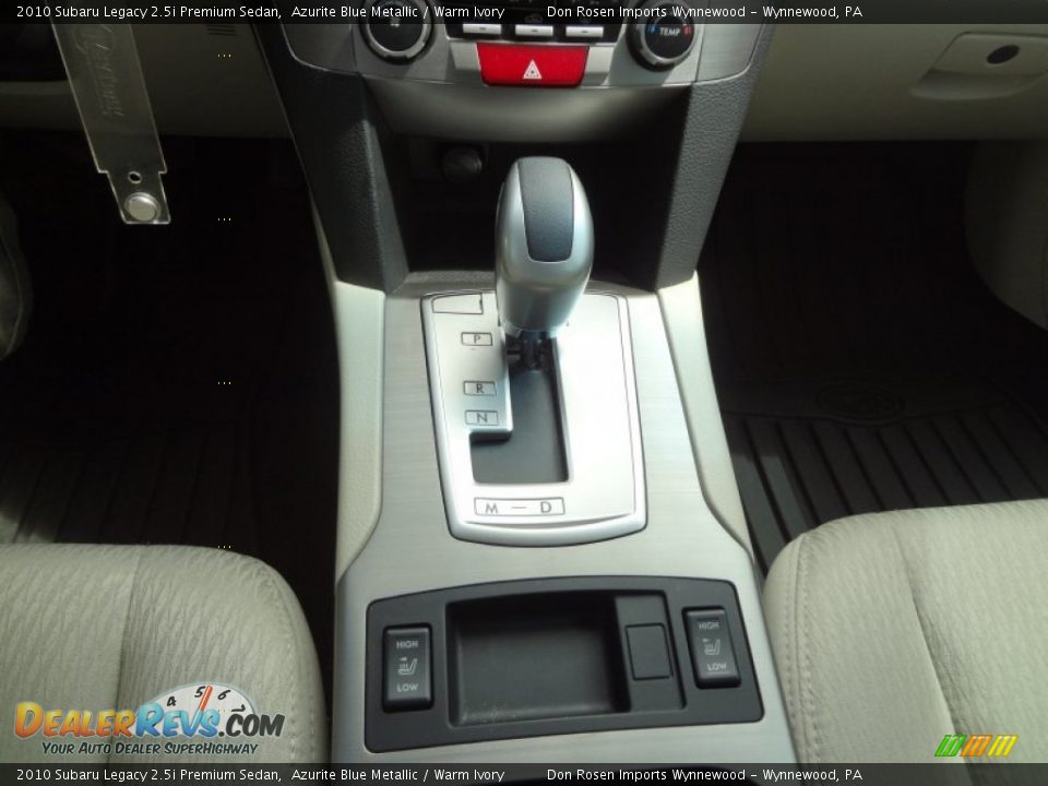 2010 Subaru Legacy 2.5i Premium Sedan Azurite Blue Metallic / Warm Ivory Photo #17