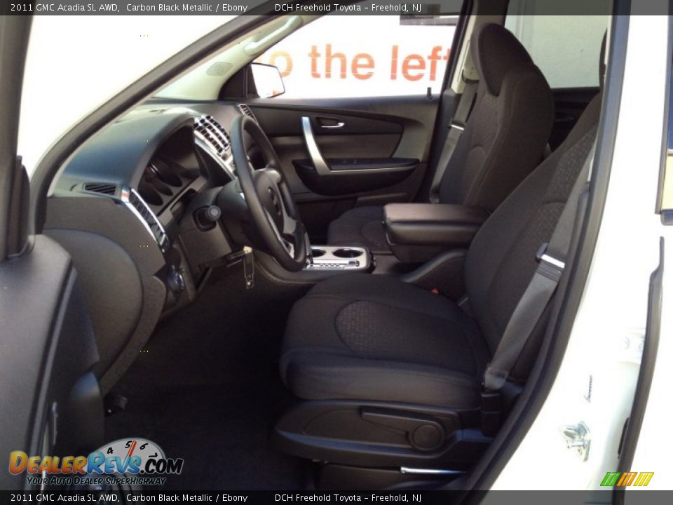 2011 GMC Acadia SL AWD Carbon Black Metallic / Ebony Photo #15