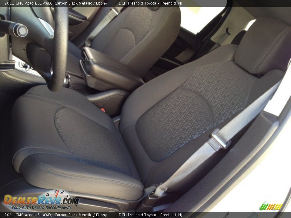 2011 GMC Acadia SL AWD Carbon Black Metallic / Ebony Photo #17
