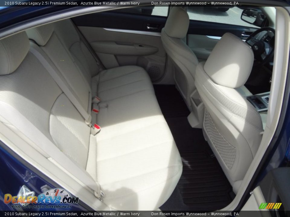 2010 Subaru Legacy 2.5i Premium Sedan Azurite Blue Metallic / Warm Ivory Photo #20
