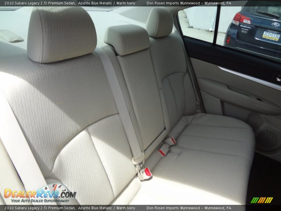 2010 Subaru Legacy 2.5i Premium Sedan Azurite Blue Metallic / Warm Ivory Photo #21