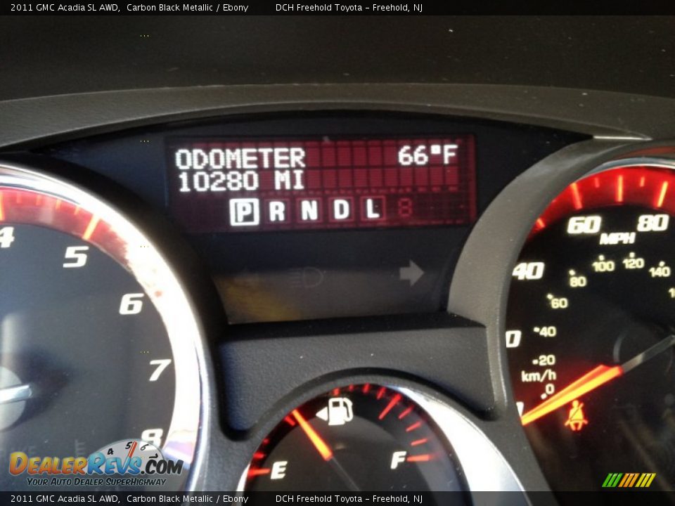 2011 GMC Acadia SL AWD Carbon Black Metallic / Ebony Photo #20
