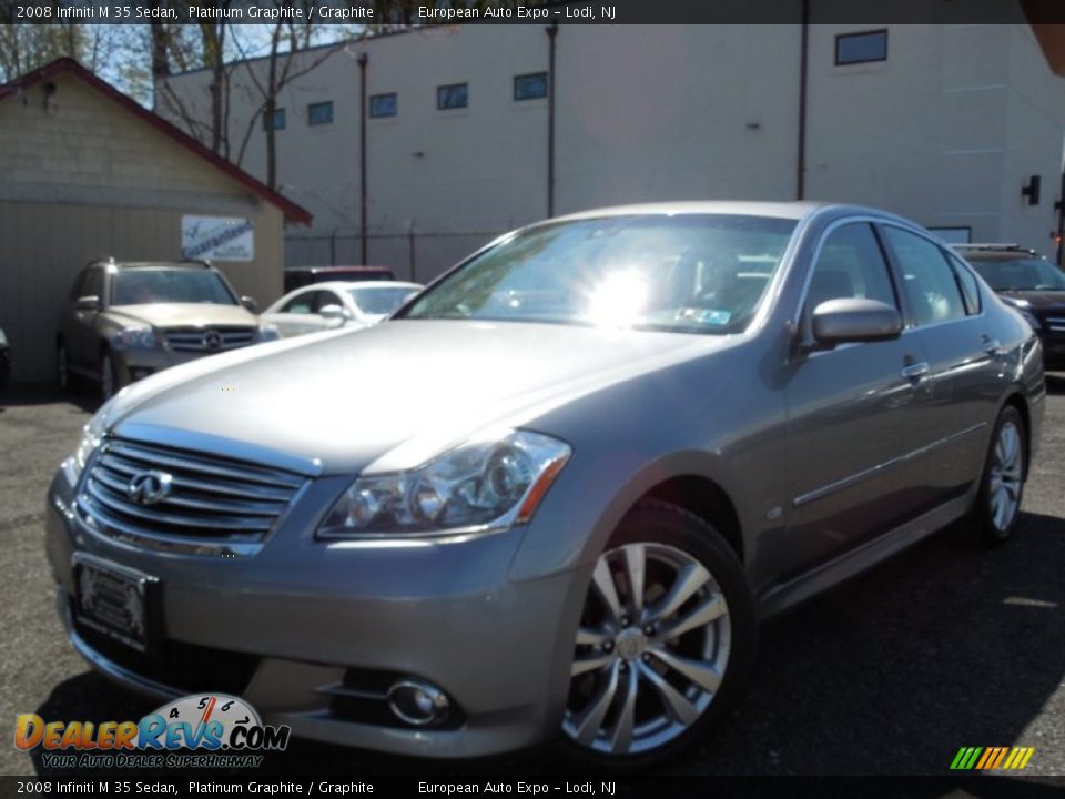 2008 Infiniti M 35 Sedan Platinum Graphite / Graphite Photo #1