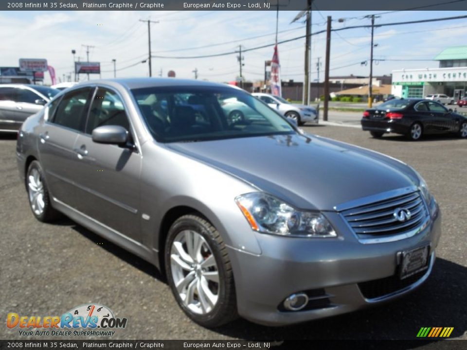 2008 Infiniti M 35 Sedan Platinum Graphite / Graphite Photo #3