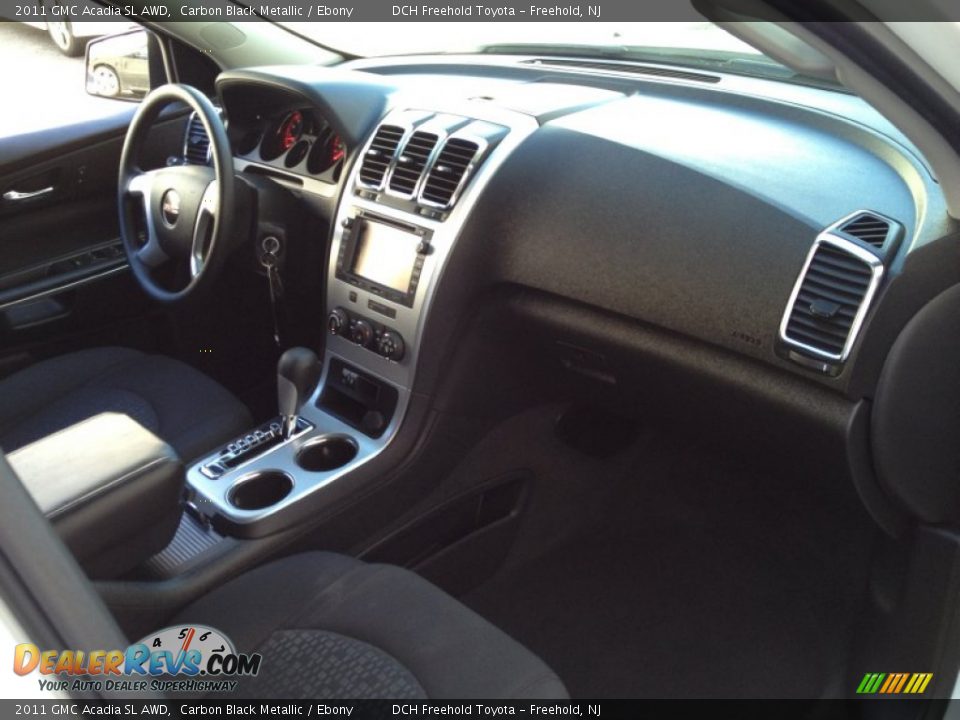 2011 GMC Acadia SL AWD Carbon Black Metallic / Ebony Photo #25