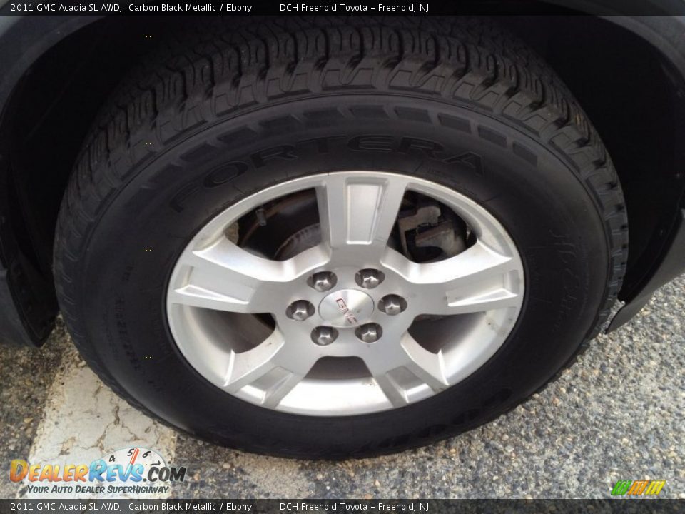2011 GMC Acadia SL AWD Carbon Black Metallic / Ebony Photo #28
