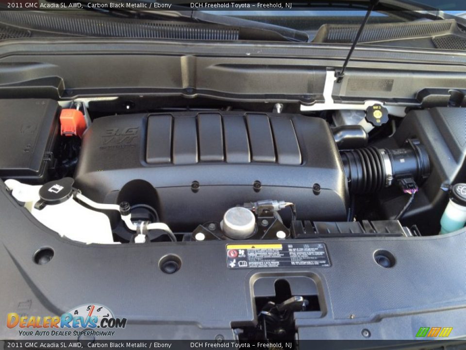 2011 GMC Acadia SL AWD Carbon Black Metallic / Ebony Photo #29