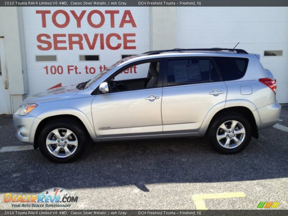 2010 Toyota RAV4 Limited V6 4WD Classic Silver Metallic / Ash Gray Photo #3