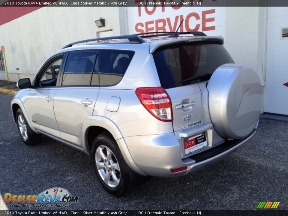 2010 Toyota RAV4 Limited V6 4WD Classic Silver Metallic / Ash Gray Photo #4