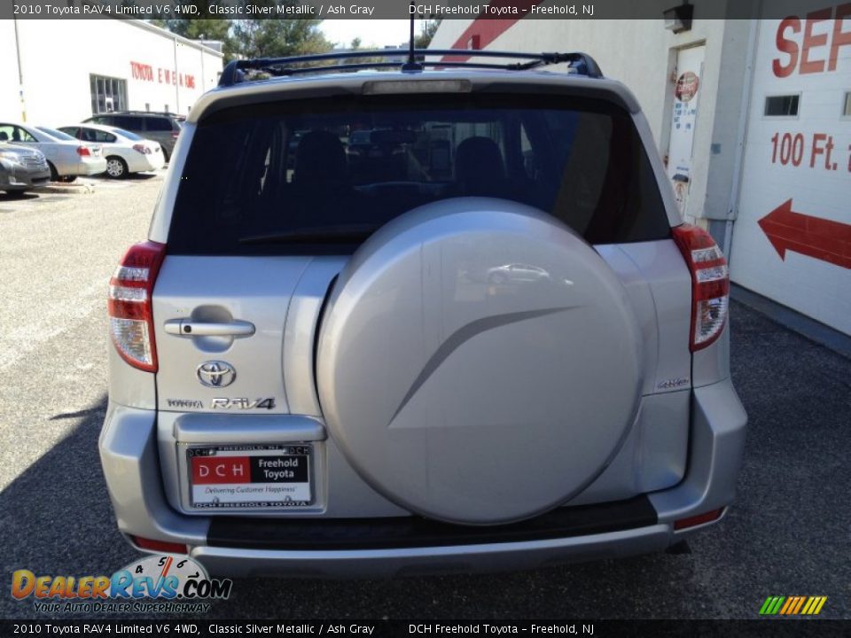 2010 Toyota RAV4 Limited V6 4WD Classic Silver Metallic / Ash Gray Photo #5