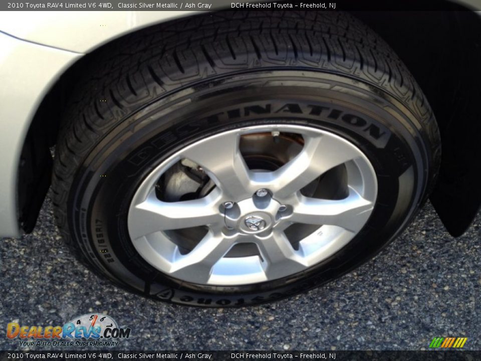 2010 Toyota RAV4 Limited V6 4WD Classic Silver Metallic / Ash Gray Photo #8