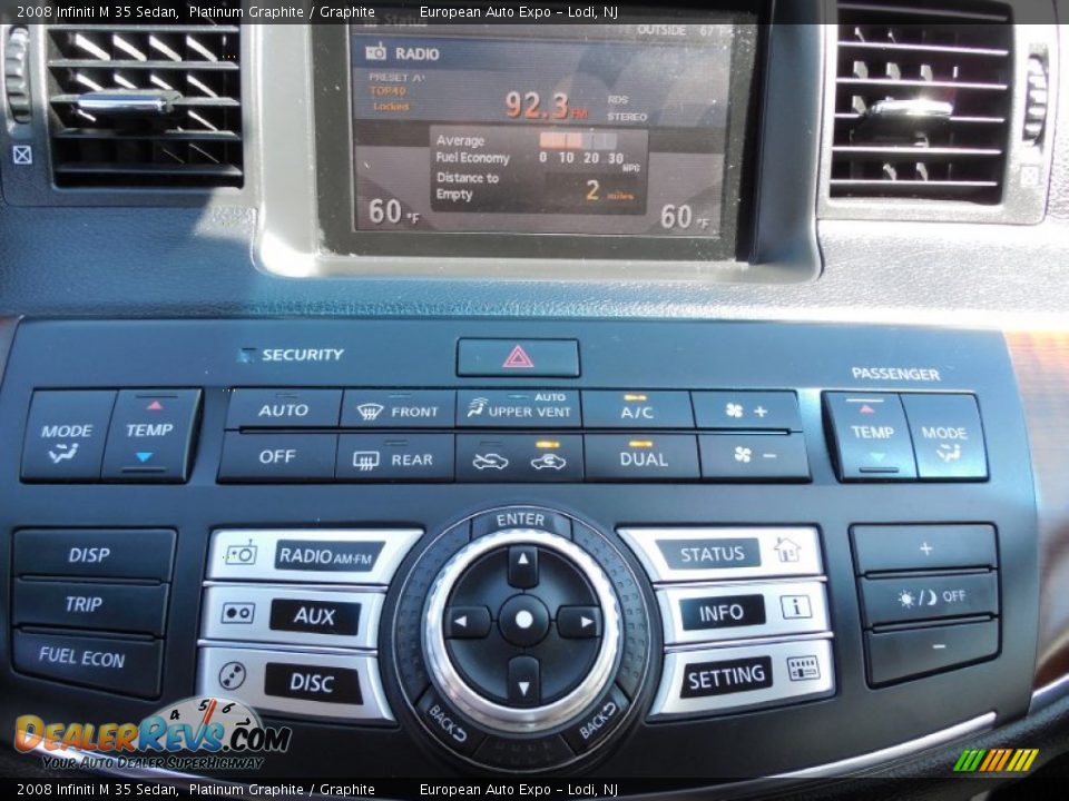 2008 Infiniti M 35 Sedan Platinum Graphite / Graphite Photo #19