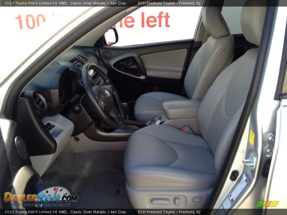 2010 Toyota RAV4 Limited V6 4WD Classic Silver Metallic / Ash Gray Photo #15