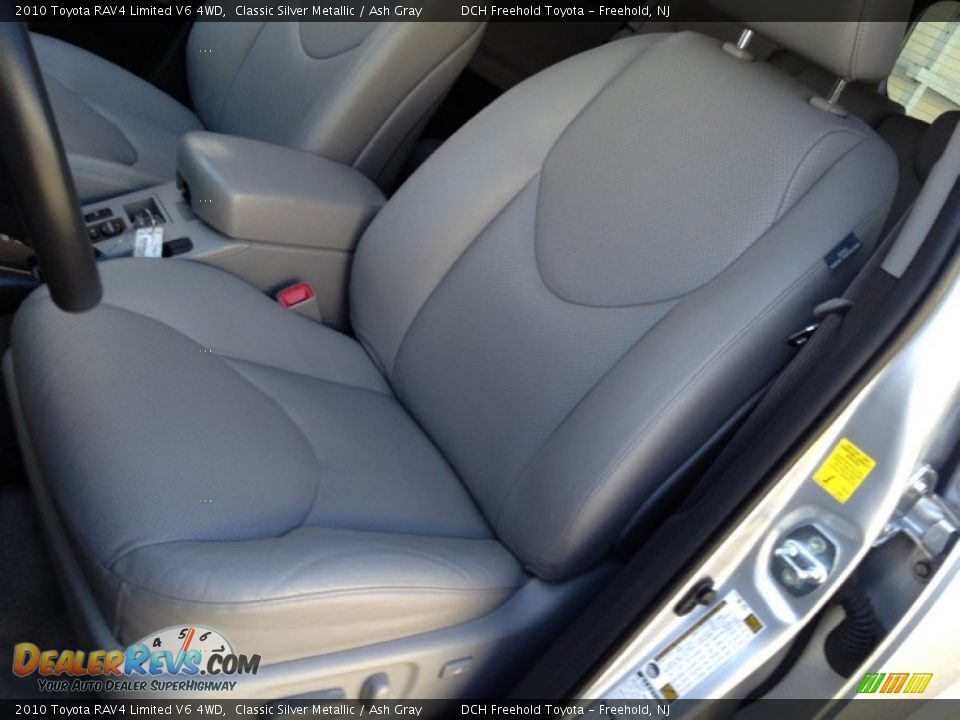 2010 Toyota RAV4 Limited V6 4WD Classic Silver Metallic / Ash Gray Photo #16