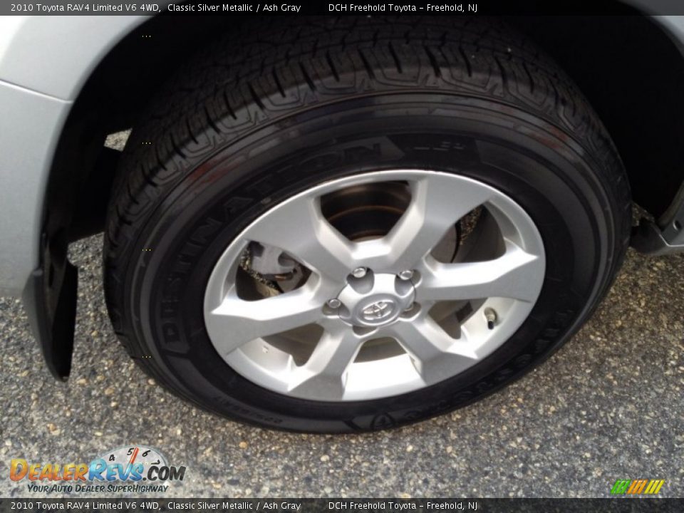 2010 Toyota RAV4 Limited V6 4WD Classic Silver Metallic / Ash Gray Photo #23