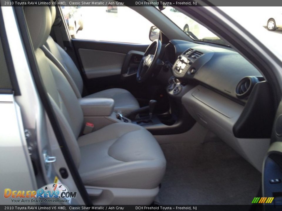 2010 Toyota RAV4 Limited V6 4WD Classic Silver Metallic / Ash Gray Photo #27