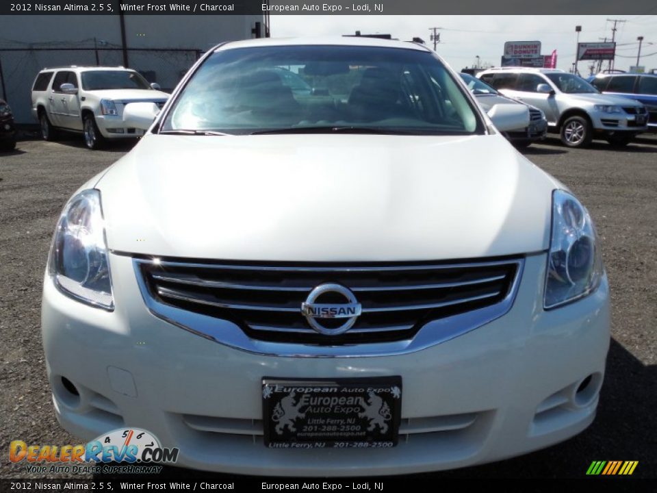 2012 Nissan Altima 2.5 S Winter Frost White / Charcoal Photo #2